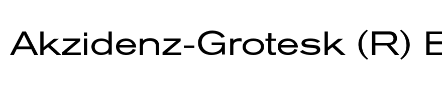 Akzidenz-Grotesk (R) Extended Regular