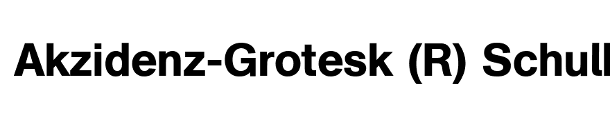 Akzidenz-Grotesk (R) Schulbuch 2 Medium