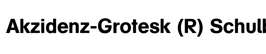 Akzidenz-Grotesk (R) Schulbuch Medium