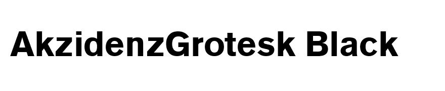 AkzidenzGrotesk Black