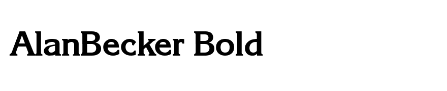 AlanBecker Bold