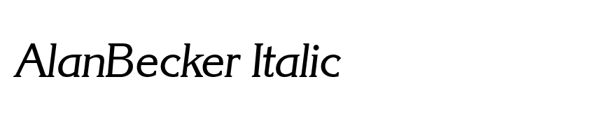 AlanBecker Italic