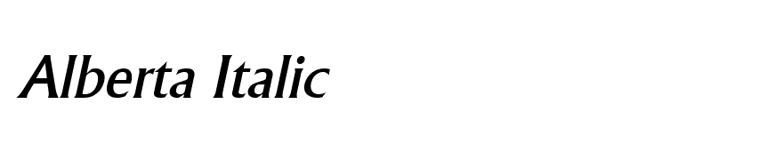 Alberta Italic