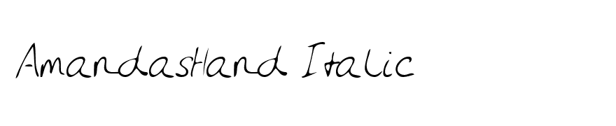 AmandasHand Italic