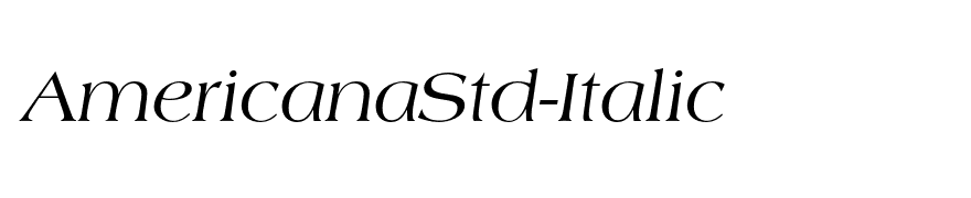 AmericanaStd-Italic