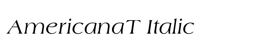 AmericanaT Italic