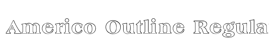 Americo Outline Regular