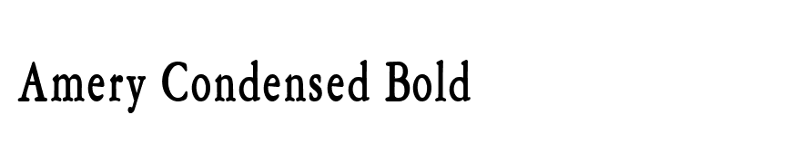 Amery Condensed Bold