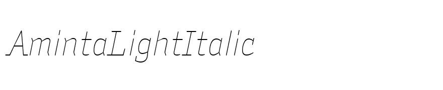 AmintaLightItalic