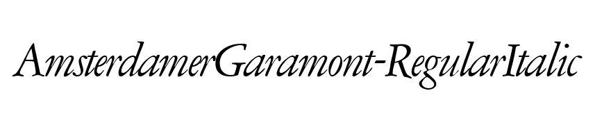 AmsterdamerGaramont-RegularItalic