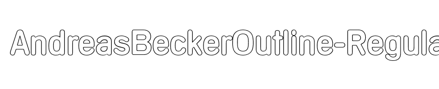 AndreasBeckerOutline-Regular