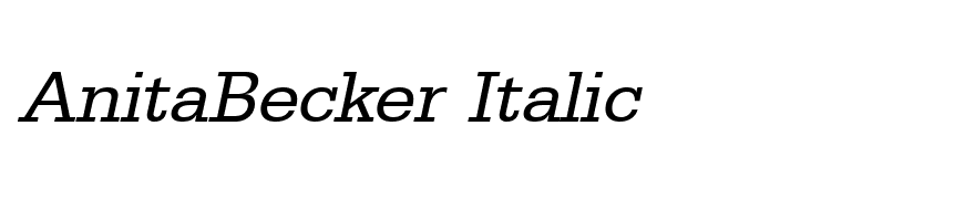 AnitaBecker Italic