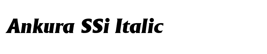 Ankura SSi Italic