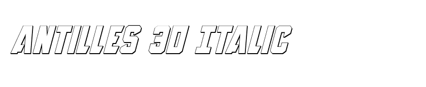 Antilles 3D Italic