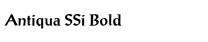 Antiqua SSi Bold