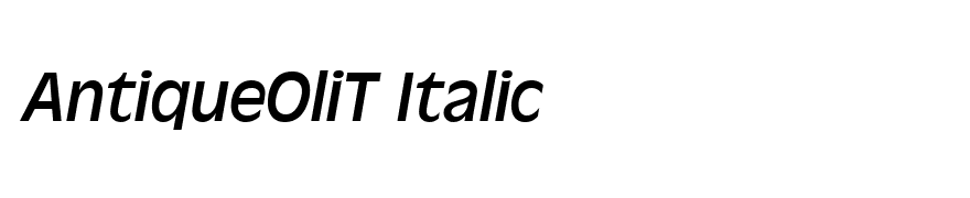 AntiqueOliT Italic