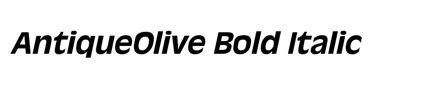 AntiqueOlive Bold Italic