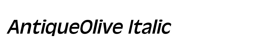 AntiqueOlive Italic