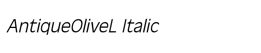 AntiqueOliveL Italic