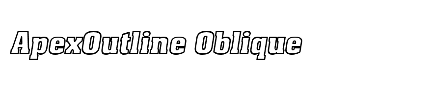 ApexOutline Oblique