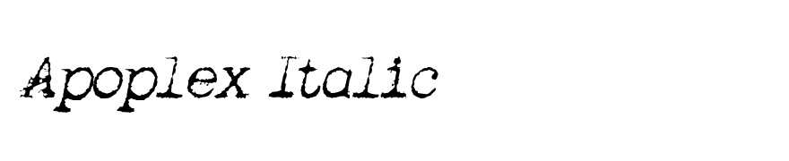 Apoplex Italic