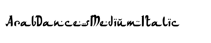 ArabDancesMediumItalic