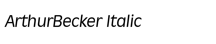 ArthurBecker Italic