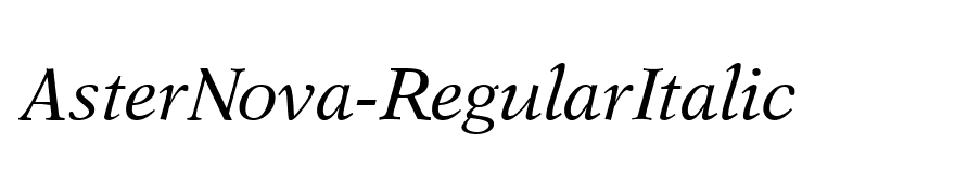 AsterNova-RegularItalic