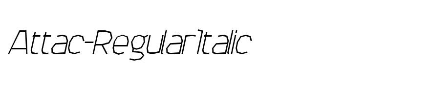 Attac-RegularItalic