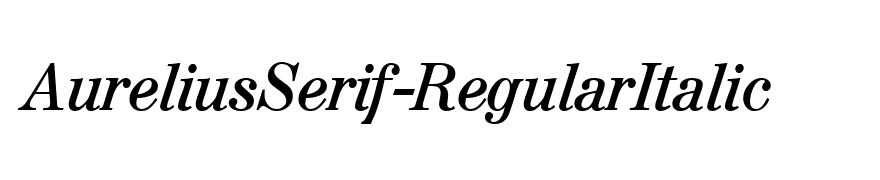 AureliusSerif-RegularItalic