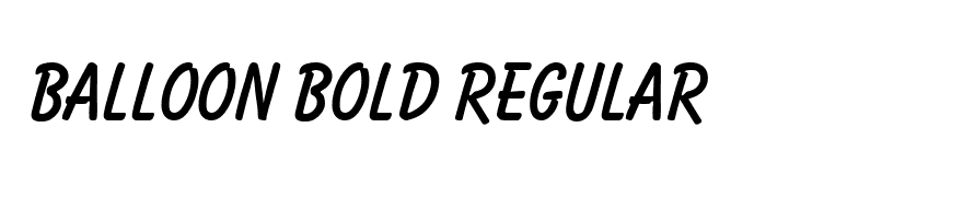 Balloon Bold Regular