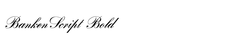 BankenScript Bold