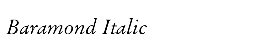 Baramond Italic