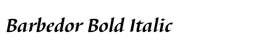 Barbedor Bold Italic