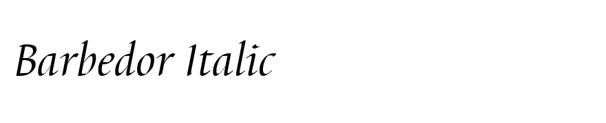 Barbedor Italic