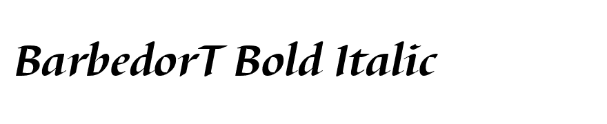 BarbedorT Bold Italic