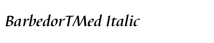 BarbedorTMed Italic