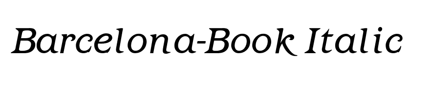 Barcelona-Book Italic