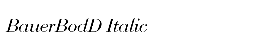 BauerBodD Italic