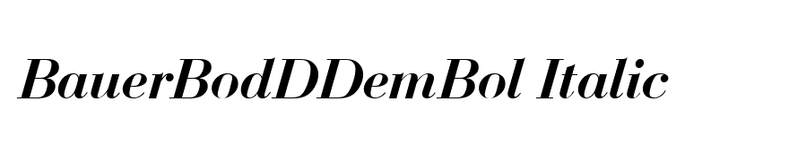 BauerBodDDemBol Italic