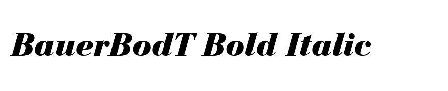 BauerBodT Bold Italic