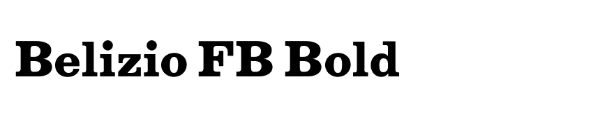 Belizio FB Bold