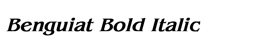 Benguiat Bold Italic