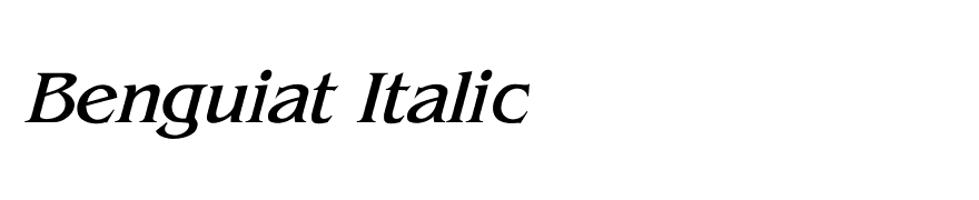 Benguiat Italic