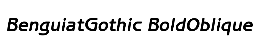 BenguiatGothic BoldOblique