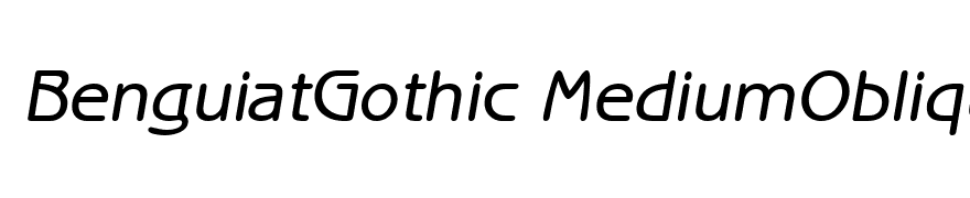 BenguiatGothic MediumOblique