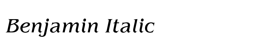 Benjamin Italic