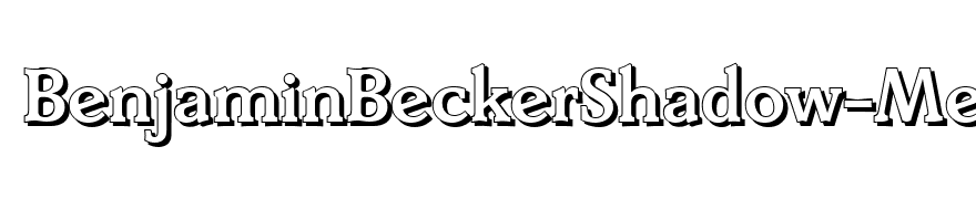 BenjaminBeckerShadow-Medium-Regular