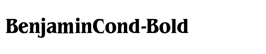 BenjaminCond-Bold