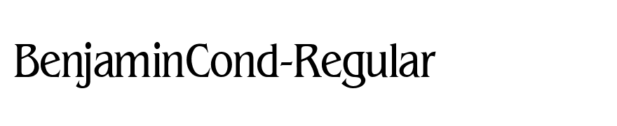 BenjaminCond-Regular